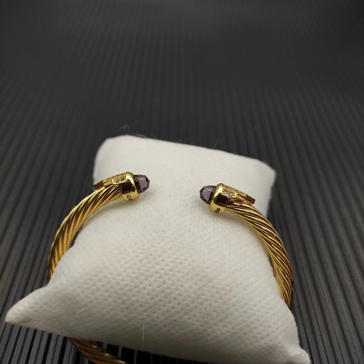 FASHIONISTA DY High-Quality Gold-Plated Diamond-Set Bangle, Unisex Silver-Plated Diamond-Set Bangle, Jewelry