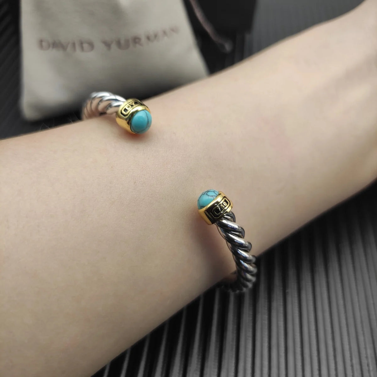 FASHIONISTA DY High-Quality Gold-Plated Colored Gemstone Bangle, Unisex Silver-Plated Colored Gemstone Bangle, Jewelry