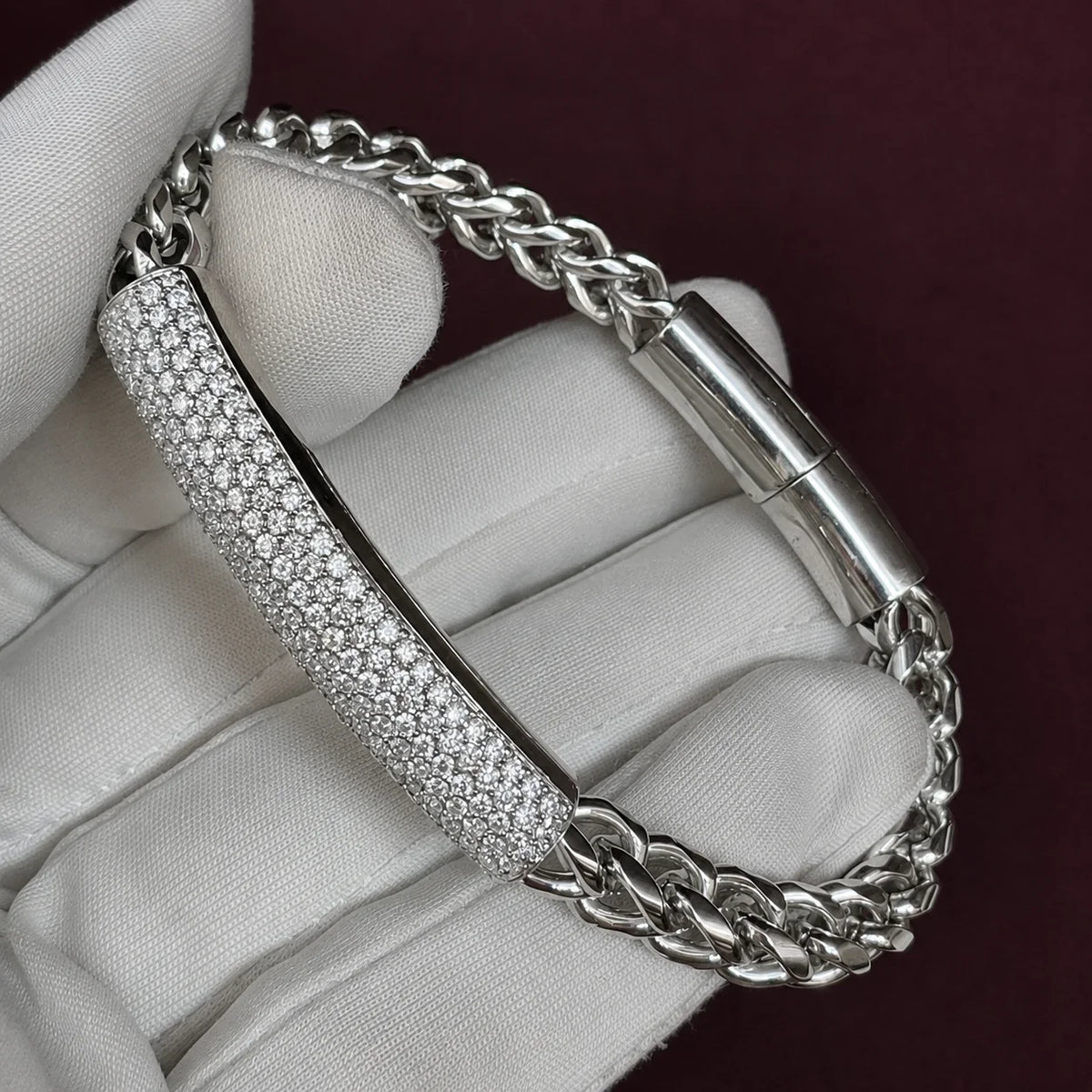 BiG-BOSS Elegant VVS Lab Diamond Cushion Cut Moissanite Gold Bracelet Women's Luxury Jewelry Gift Daily Wear Wedding Party Fashion Style