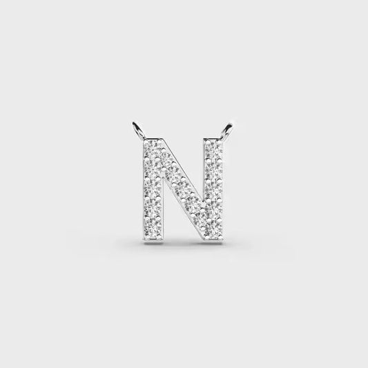 BiG-BOSS Krishnavii 120 N Letter Silver Plated Luxury Hip Hop Mens Moissanite Pendant Charm Fashion Jewelry Party Wear Gift Stylish Trend