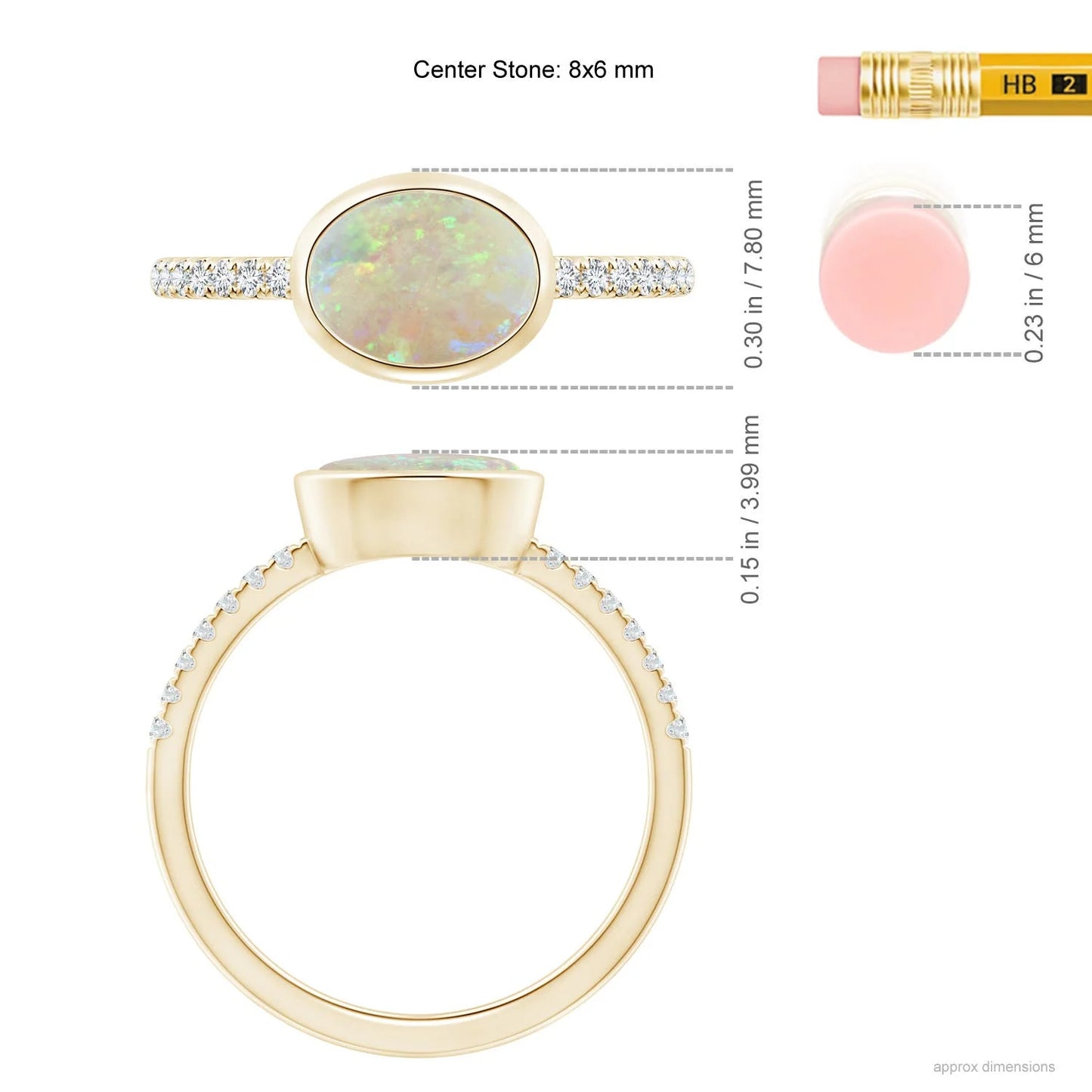 14K Gold Unique Design Oval Cut Natural Ethiopian Opal Gemstone Ring With Pave Accent Diamond Band Fine Jewelry Engagement Ring
