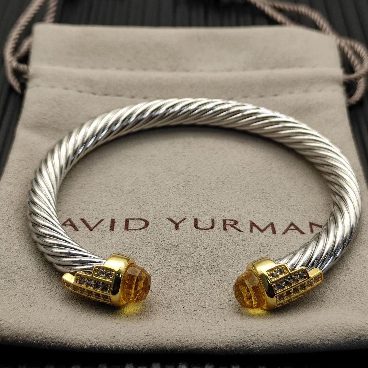 FASHIONISTA DY High-Quality Gold-Plated Diamond-Set Bangle, Unisex Silver-Plated Diamond-Set Bangle, Jewelry