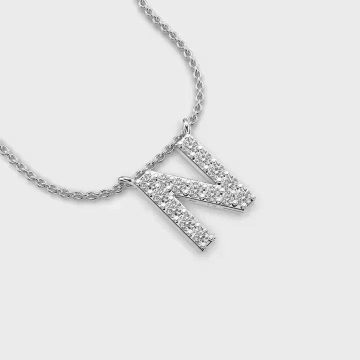 BiG-BOSS Krishnavii 120 N Letter Silver Plated Luxury Hip Hop Mens Moissanite Pendant Charm Fashion Jewelry Party Wear Gift Stylish Trend