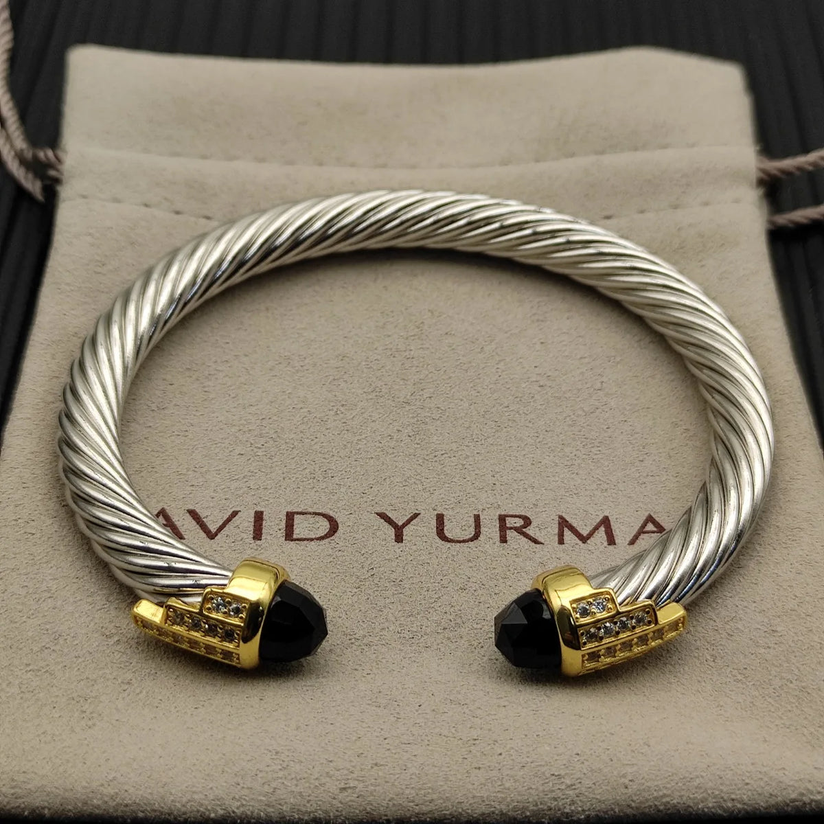 FASHIONISTA DY High-Quality Gold-Plated Diamond-Set Bangle, Unisex Silver-Plated Diamond-Set Bangle, Jewelry