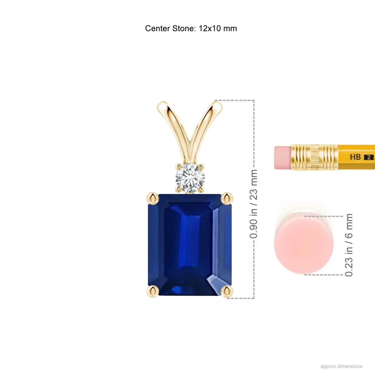 14K Gold 9*7MM Emerald-Cut IGI Certified 2.25Ctw Green Emerald Solitaire Pendant with 0.07Ct Round Diamond Handmade Fine Jewelry