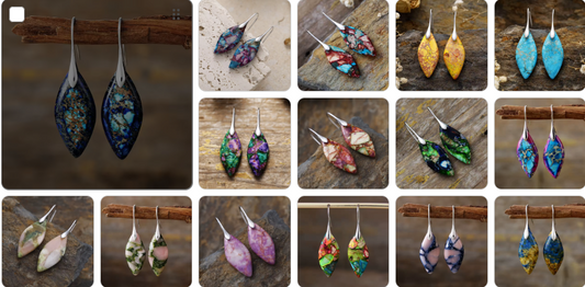 Natural Gemstone Earrings 15 pairs for £69/-