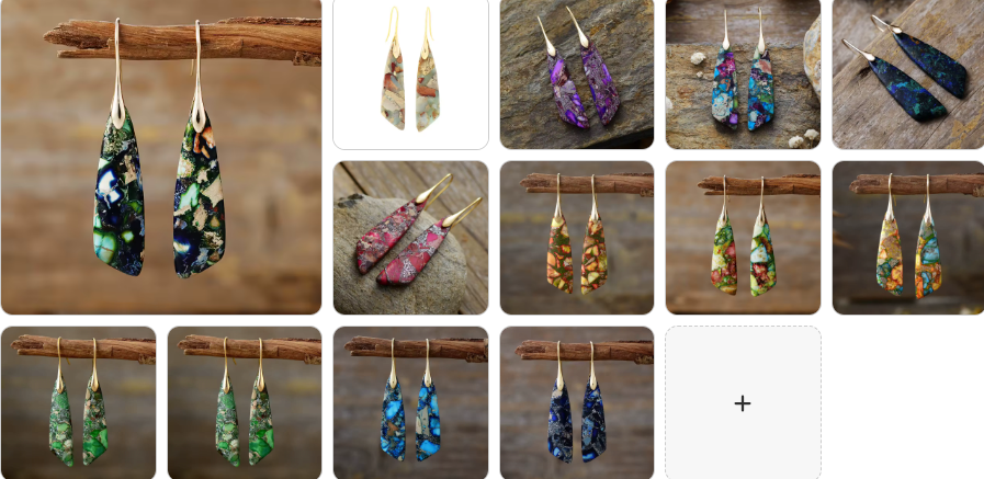 Natural Gemstone Earrings 13 pairs for £49/-