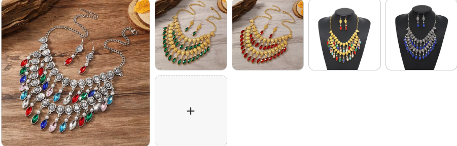 matching Necklace & Earrings set - 5 sets for £49/-