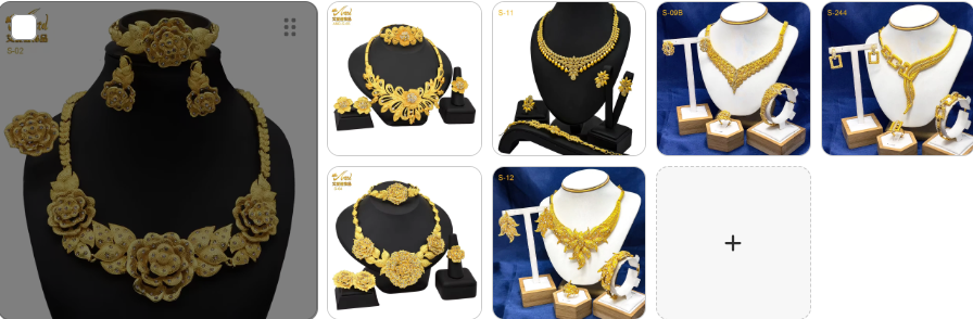 Necklace ,Earrings, Bangles sets -  7  for £59/-
