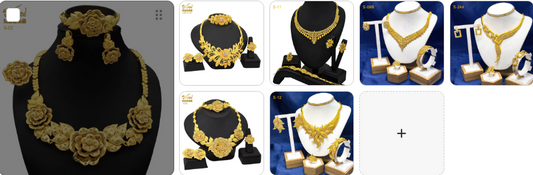 Necklace ,Earrings, Bangles sets -  7  for £59/-