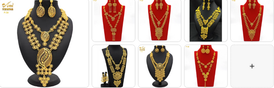 Necklace Earrings  SET 8 sets for £49/-