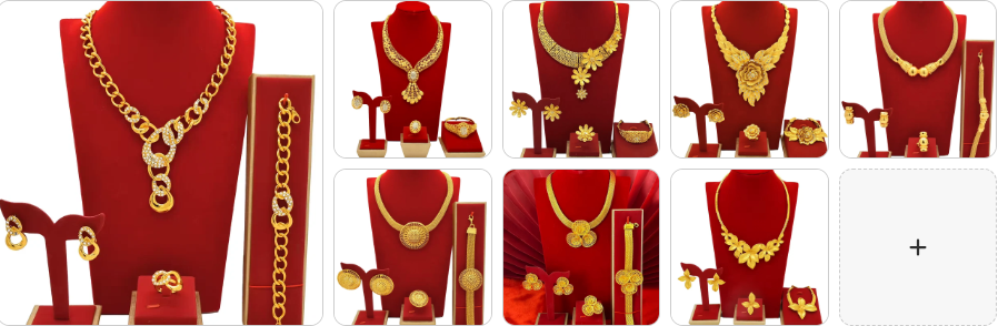 Necklace Earrings Bangle Ring SET 8 sets for £49/-