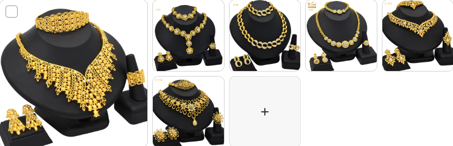 Necklace Earrings Bangle Ring SET 6 sets for £59/-