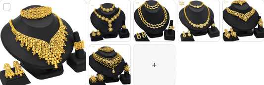 Necklace Earrings Bangle Ring SET 6 sets for £59/-