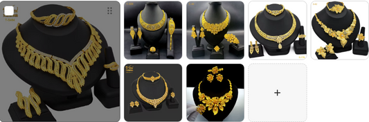Necklace Earrings Bangle Ring SET 7 sets for £59/-