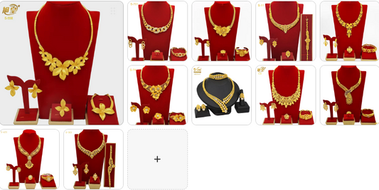 Necklace Earrings Bangle Ring SET 11 sets for £99/-