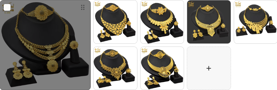 Necklace Earrings Bangle Ring SET 7 sets for £49/-