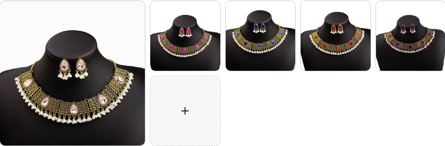 Fashion Necklace & Earrings SET - 5 sets for £39/-