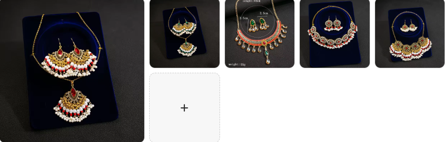 Fashion Necklace & Earrings SET - 5 sets for £39/-