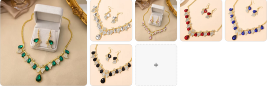 Fashion Necklace & Earrings SET - 6 sets for £49/-
