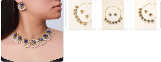 Fashion Necklace & Earrings  4 Sets for £49
