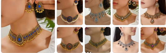 Fashion Necklace & Earrings SET  9 sets for £49/-