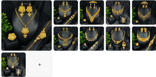 Fashion Necklace, Earrings, Ring & Bracelet  SET - 10 sets for £79/-