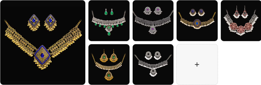 Fashion Necklace, Earrings, Ring & Bracelet  SET - 7 sets for £49/-