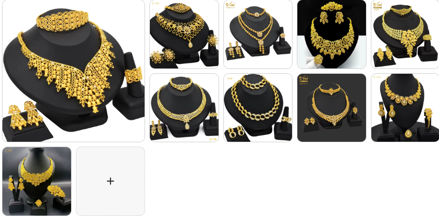 Fashion Necklace, Earrings, Ring & Bracelet  SET- 10 sets for £79/-