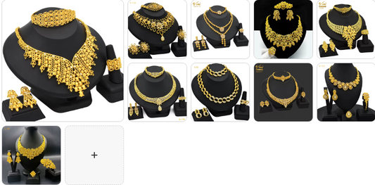 Fashion Necklace, Earrings, Ring & Bracelet  SET- 10 sets for £79/-