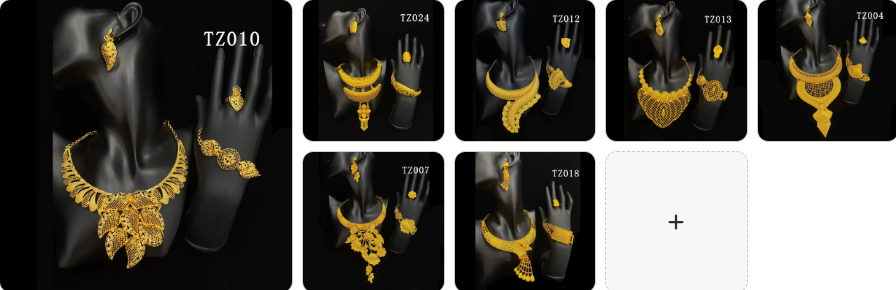 Fashion Necklace, Earrings, Ring & Bracelet  SET 8 sets for £69/-