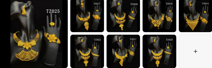 Fashion Necklace, Earrings, Ring & Bracelet  SET - 8 sets for £69/-