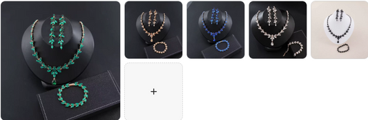 Fashion Necklace, Earrings & Bracelet  SET - 5 sets for £49/-