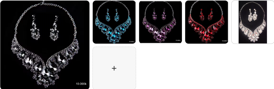 Fashion Necklace & Earrings SET - 5 sets for £49/-