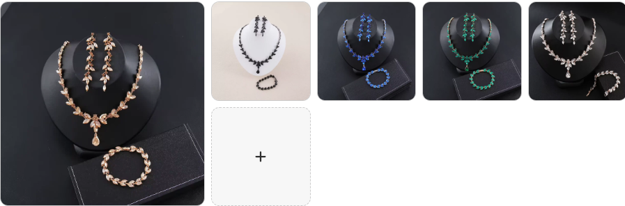 Fashion Necklace, Earrings & Bracelet  SET - 5 sets for £49/-