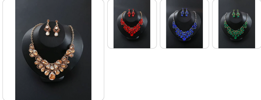 Fashion Necklace & Earrings SET - 4 sets for £49/-