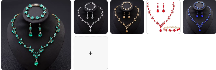 Fashion Necklace, Earrings & Bracelet  SET - 5 sets for £49/-