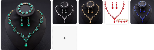 Fashion Necklace, Earrings & Bracelet  SET - 5 sets for £49/-