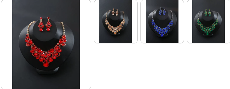 Fashion Necklace & Earrings SET - 4 sets for £49/-
