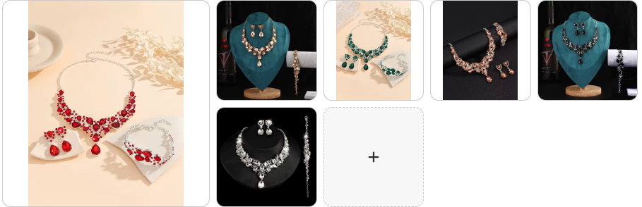 Fashion Necklace, Earrings & Bracelet  SET - 6 sets for £49/-