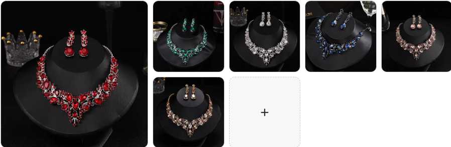 Fashion Necklace & Earrings SET - 7 sets for £49/-