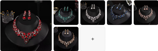 Fashion Necklace & Earrings SET - 7 sets for £49/-