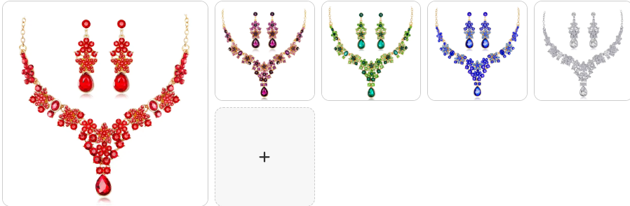 Fashion Necklace & Earrings SET - 5 sets for £29/-