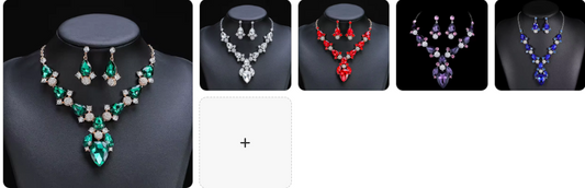 Fashion Necklace & Earrings SET - 5 sets for £29/-