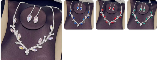 Fashion Necklace & Earrings SET - 4 sets for £49/-
