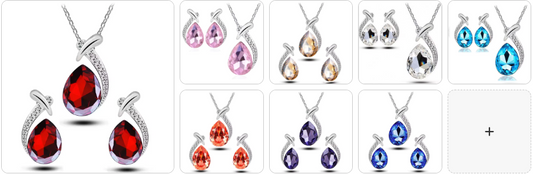Fashion Necklace & Earrings SET - 8 sets for £49/-