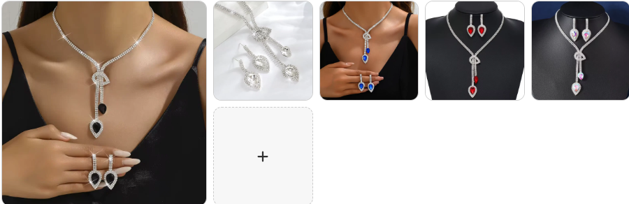 Fashion Necklace & Earrings SET - 5 sets for £29/-