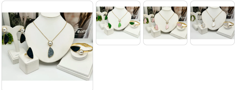 Fashion Necklace, Earrings, Ring & Bracelet  SET - 4 sets for £49/-