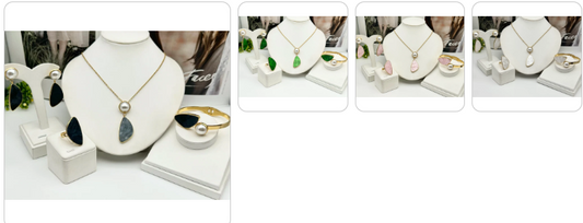Fashion Necklace, Earrings, Ring & Bracelet  SET - 4 sets for £49/-
