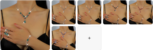 Necklace, Bracelet & Earrings SET — 6 Complete Sets for £29